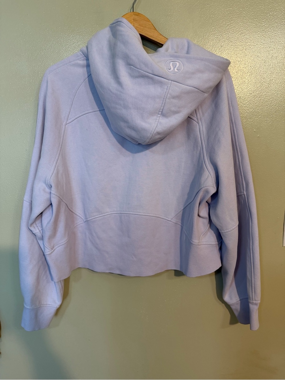 lululemon athletica Women's Light Lavender Scuba Hoodie XL